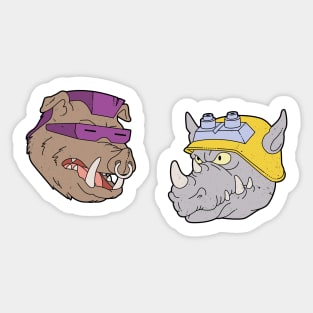 Bebop and Rocksteady Sticker